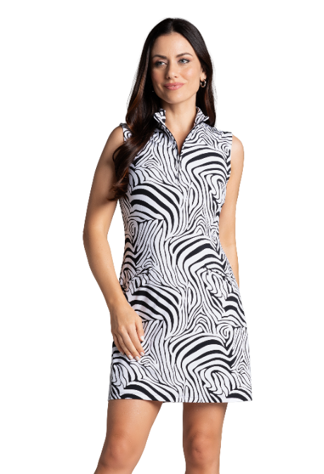 Cecilia Print Sleeveless Mock Dress – 58932